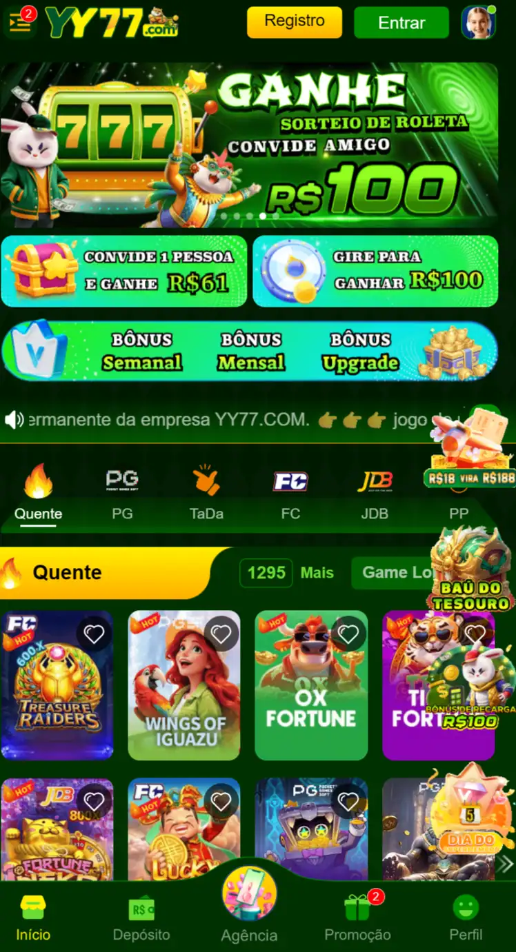yy77 Jogue hoje cassino ao vivo com PIX Jogue sem Depósito